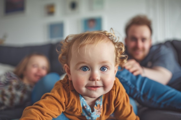 happy family enjoying together