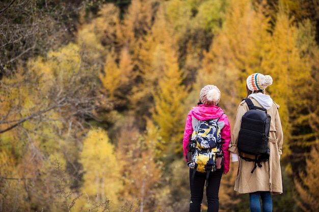 A happy family for outdoor tourism