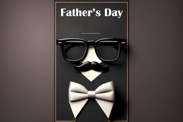 Happy Father's Day poster promotional booklet postcard Father's Day inscription