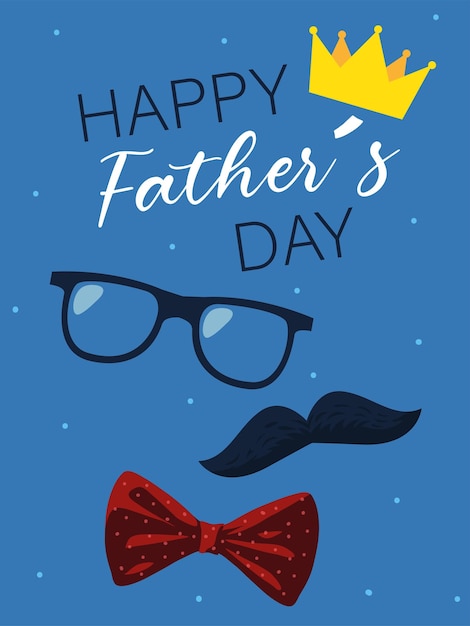 Happy fathers day greeting card