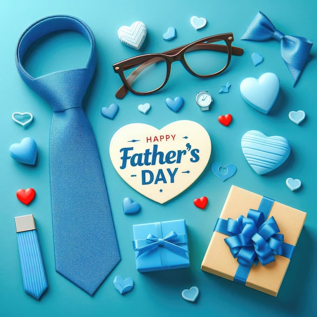 Happy fathers day social media post template