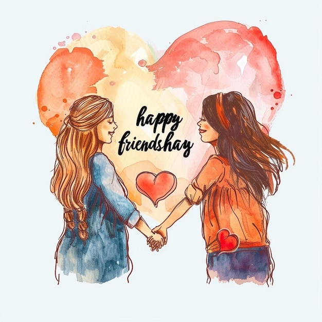 Photo happy friends day poster friendship day theme new wallpaper friends forever