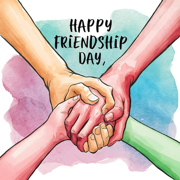 Happy Friendship Day 2024 Creative Greeting Card Ideas with Colorful Backgrounds for Your Frien