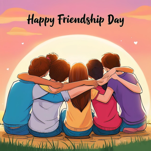 Happy Friendship Day ai generated