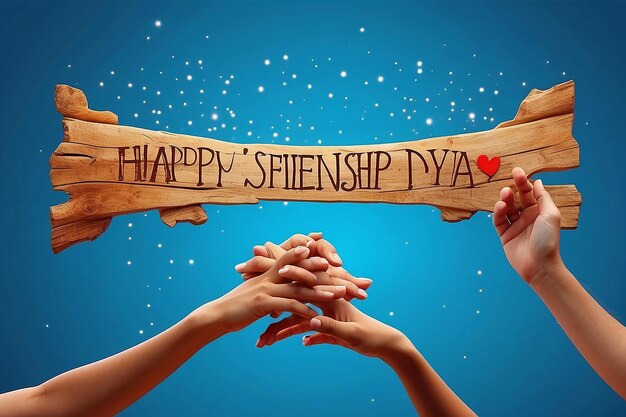 Photo happy friendship day background card