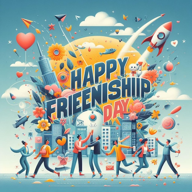 Happy Friendship Day Celebrating