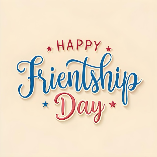 Photo happy friendship day cute poster