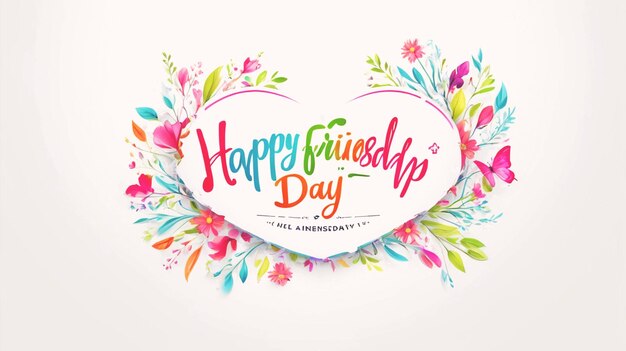 happy friendship day design vector images light background