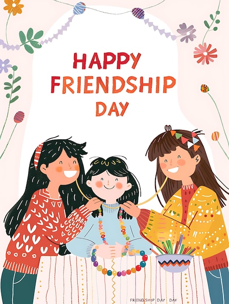 Happy Friendship Day Illustration