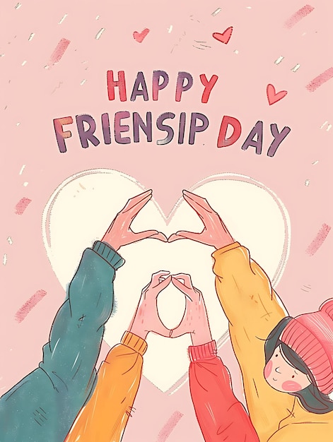 Happy Friendship Day Illustration