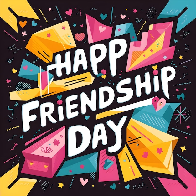 Happy Friendship Day Vector Art TShirt Design or Greeting Card Happy Friendship Day Images