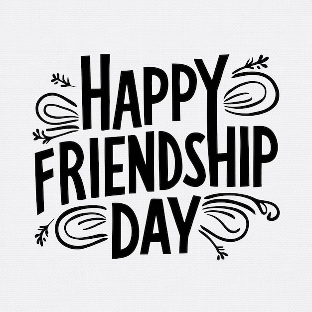 Happy Friendship Day Vector Art