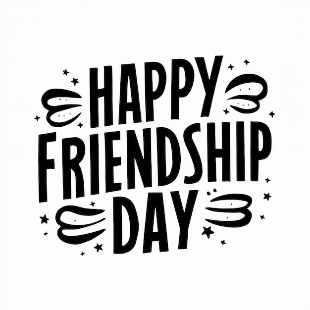 Happy Friendship Day Vector Art