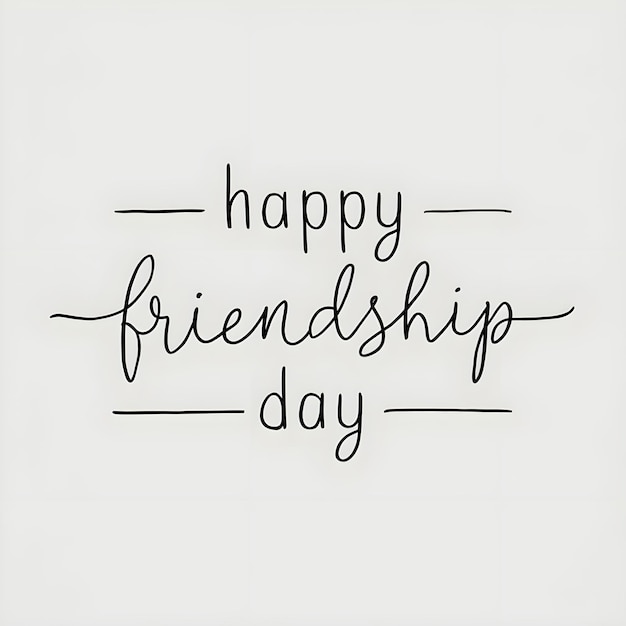 Happy Friendship Day Vector Illustration with BFF Best Friends Forever Friends amp Friendship Day