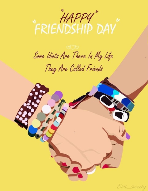 Photo happy friendship day