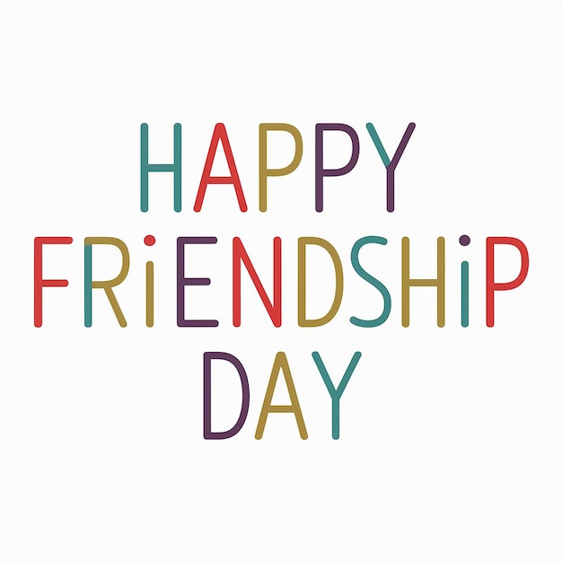 Photo happy friendship day