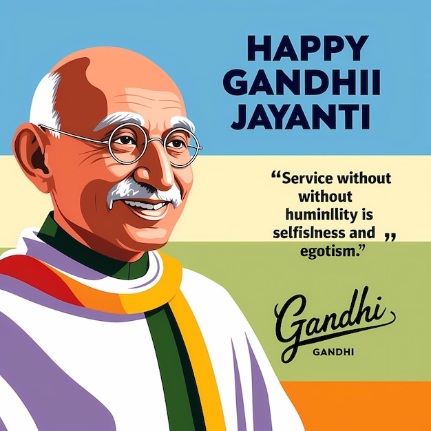 Photo happy gandhi jayanti 4k wallpaper hd wallpaper