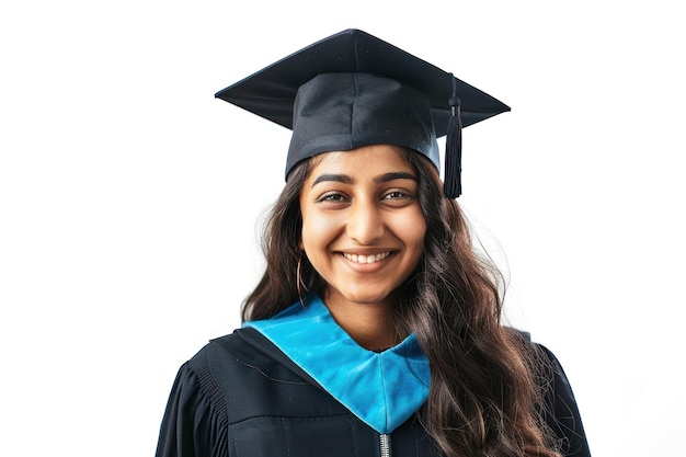 Happy graduate with cap gown