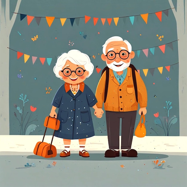 Happy Grandparents Day Background