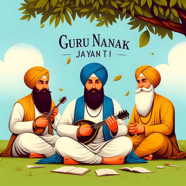 Photo happy guru nanak jayanti social media post design