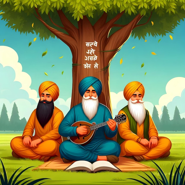 Photo happy guru nanak jayanti social media post design