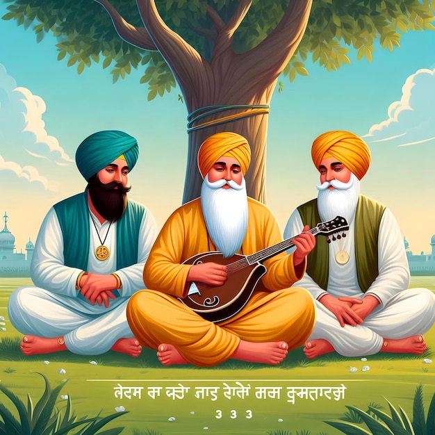 happy guru Nanak Jayanti social media post Design