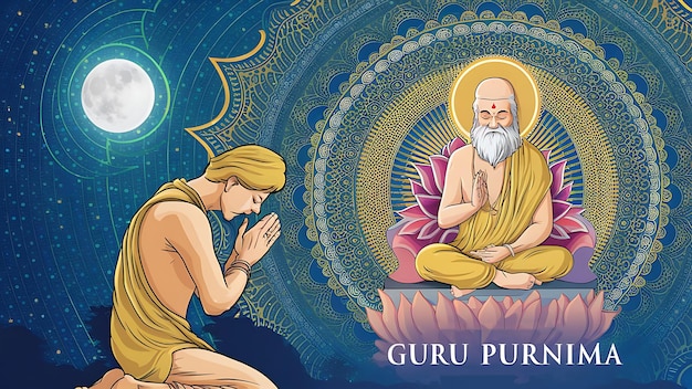 Photo happy guru purnima background