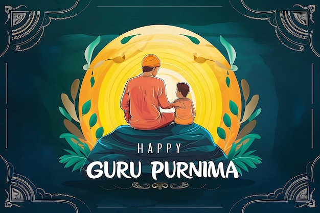 Photo happy guru purnima background