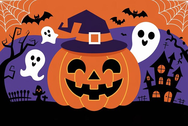 Photo happy halloween banner