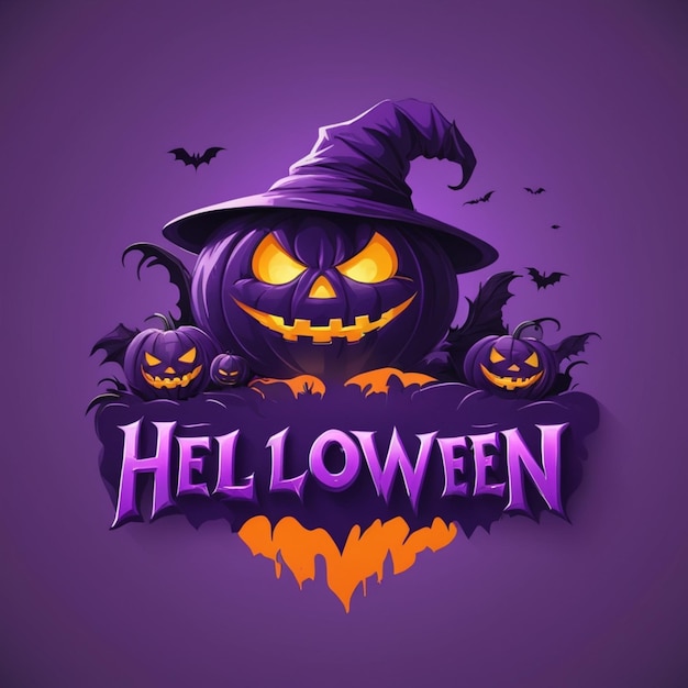 Happy Halloween characters icons items text