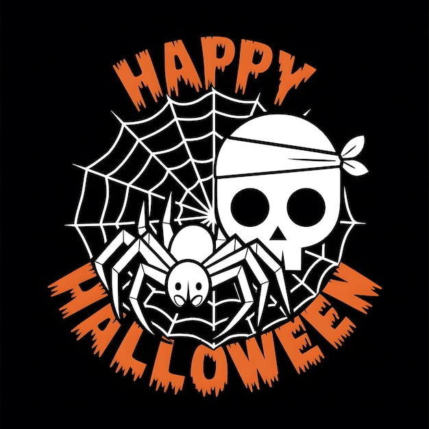 Photo happy halloween tshirt design 2024 the spookiest day of the year