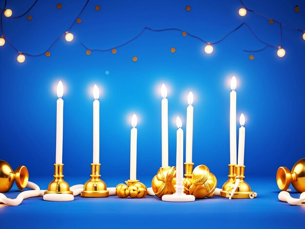 Happy Hanukkah day light background