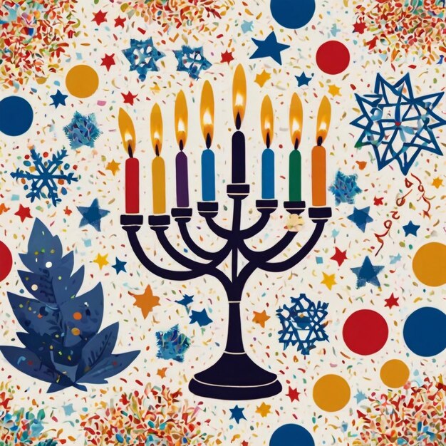 Happy Hanukkah Vector Art