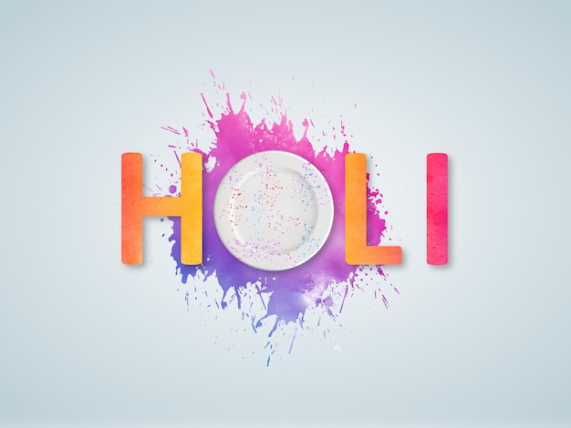 Happy Holi colorful powder holi celebration and gulal for holi abstraction