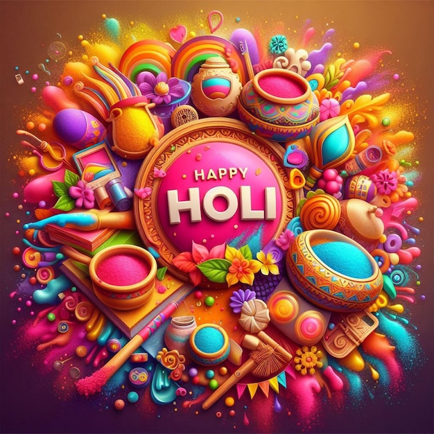 Photo happy holi day