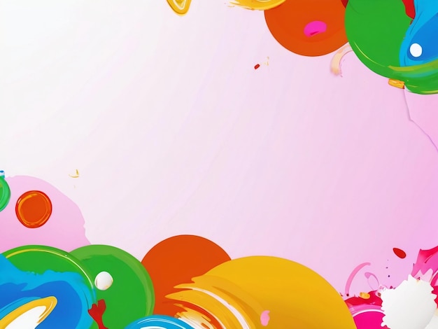 Happy holi festival colorful background design best quality hyper realistic image banner template