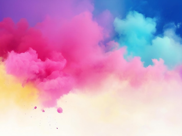 Happy holi festival colorful background design best quality hyper realistic image banner template