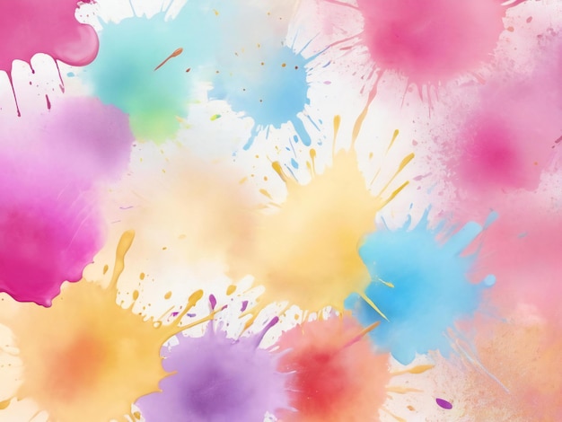 Happy holi festival colorful background design best quality hyper realistic image banner template