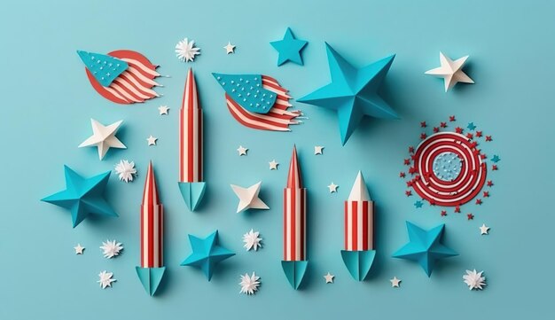 Happy Independence day 4th July holiday United States of America Independence Day background