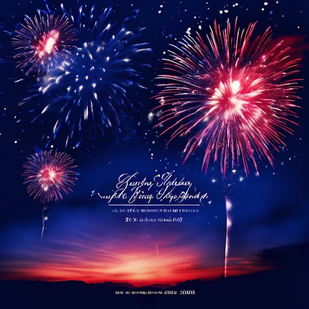 Happy Independence Day 4th of July USA Holiday concept Template for background banner card poster with text inscription Vector EPS10 illustration