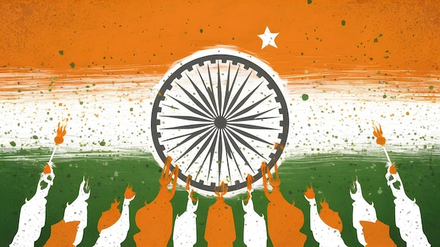 Happy Independence Day India Vector Art