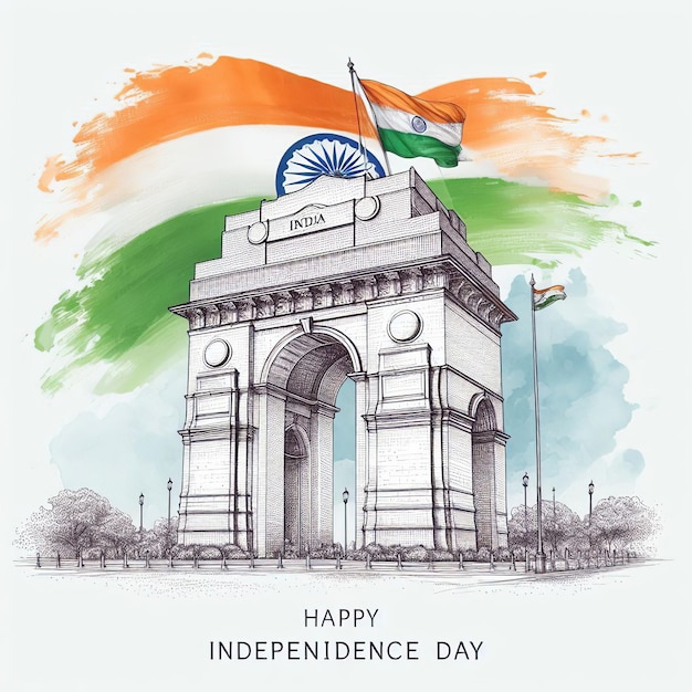 Happy Independence day India Vector illustration