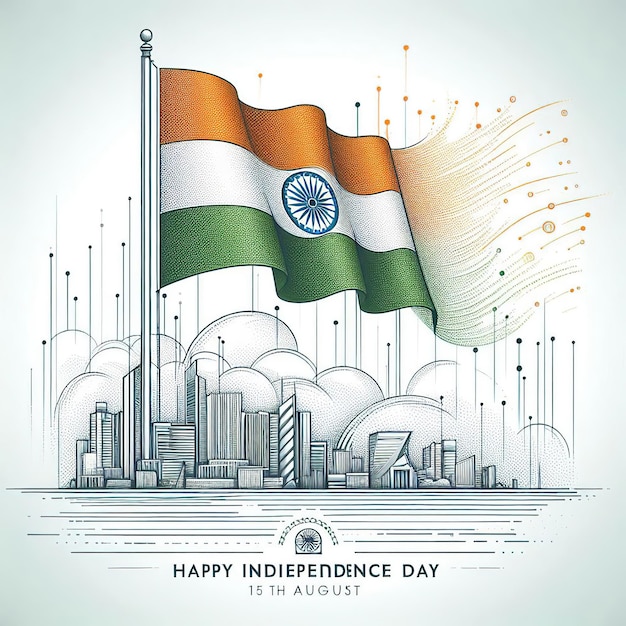 Happy Independence day India Vector illustration