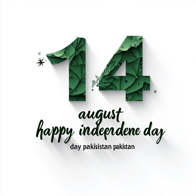 Photo happy independence day pakistan