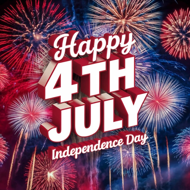 Happy Independence Day USA background with united states flag 4th of july independence day banner