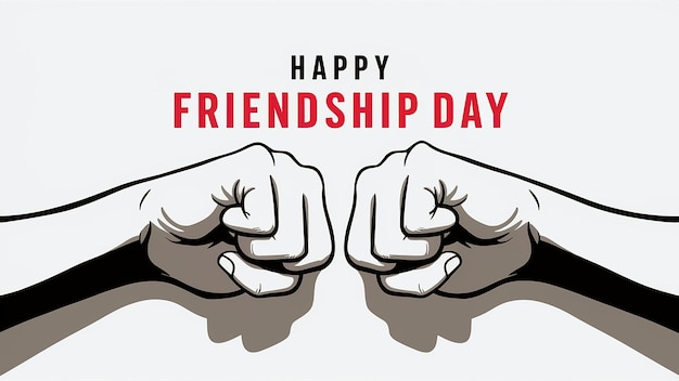 Happy international friendship day social media banner design concept