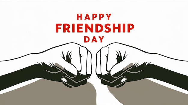 Happy international friendship day social media banner design concept