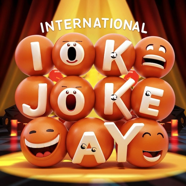 Happy International Joke Day Digital Graphics Fun and Humorous Designs for Celebrations