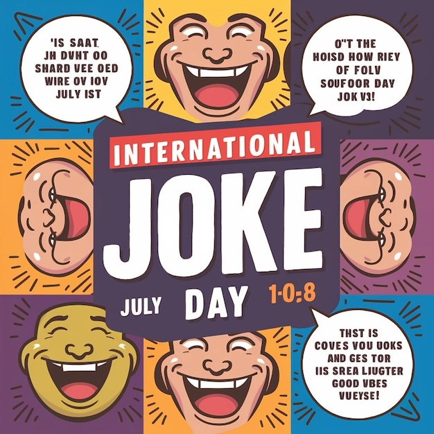 Happy International Joke Day Digital Graphics Fun and Humorous Designs for Celebrations