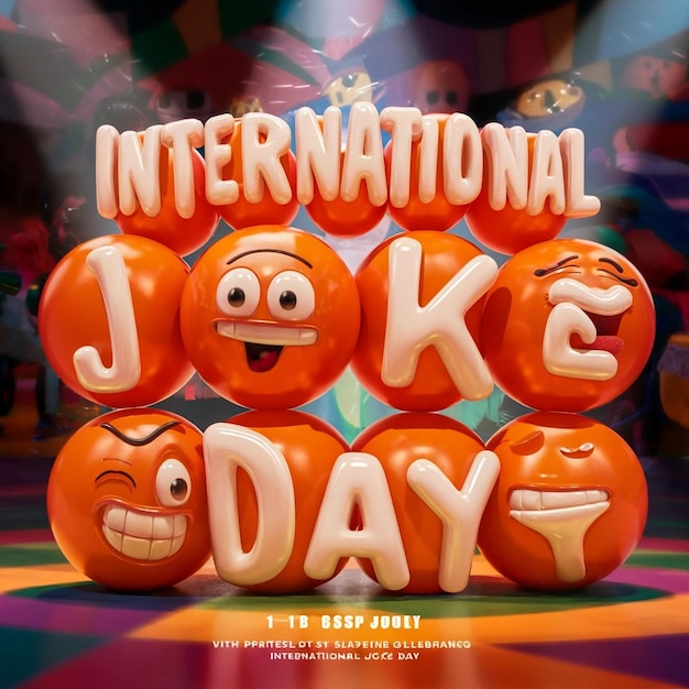 Happy International Joke Day Digital Graphics Fun and Humorous Designs for Celebrations